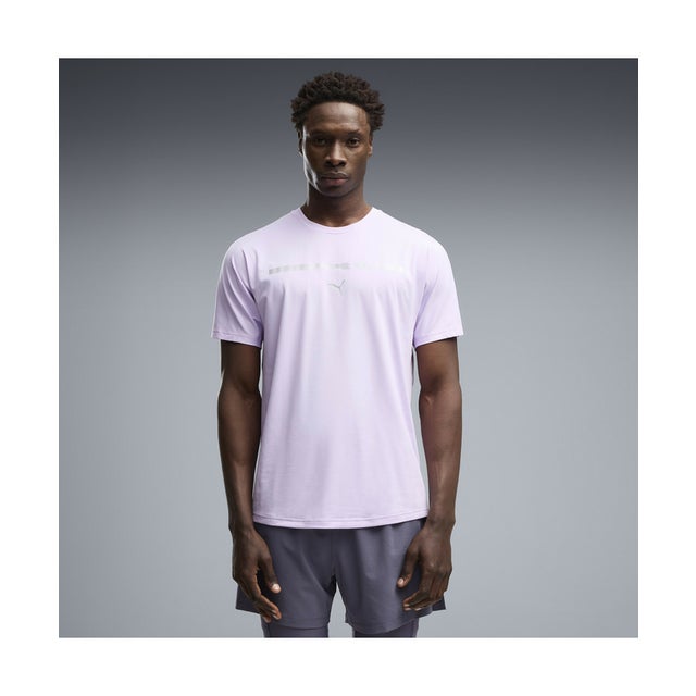 メンズ ランニング ブライトストライド クラウドスパン 半袖 Tシャツ M BRIGHTSTRIDE Cloudspun Tee （Light Lavender）