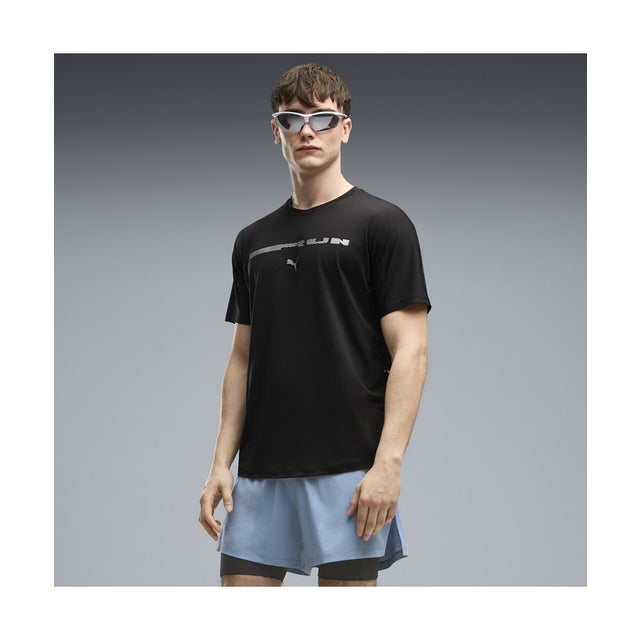 メンズ ランニング ブライトストライド クラウドスパン 半袖 Tシャツ M BRIGHTSTRIDE Cloudspun Tee （Black）