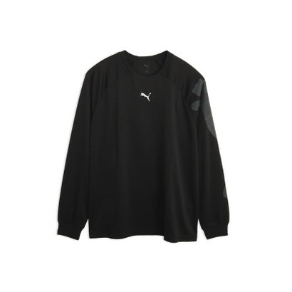 メンズ トレーニング ロゴ AOP 長袖 Tシャツ LOGO AOP LS TEE （Galactic Gray）｜詳細画像
