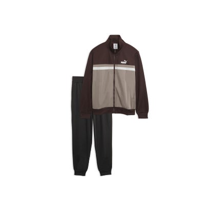 メンズ ポリ カラーブロック スーツ 上下セット Poly Colorblock Suit （New Navy）｜詳細画像