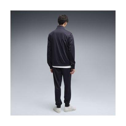 メンズ ポリ カラーブロック スーツ 上下セット Poly Colorblock Suit （New Navy）｜詳細画像