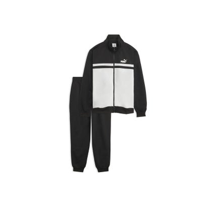 メンズ ポリ カラーブロック スーツ 上下セット Poly Colorblock Suit （PUMA Black）｜詳細画像