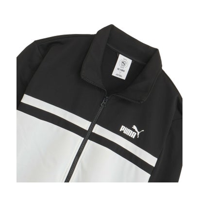 メンズ ポリ カラーブロック スーツ 上下セット Poly Colorblock Suit （PUMA Black）｜詳細画像