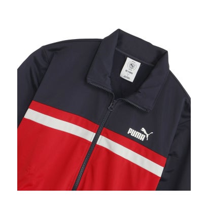 メンズ ポリ カラーブロック スーツ 上下セット Poly Colorblock Suit （PUMA Black）｜詳細画像