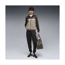 メンズ ポリ カラーブロック スーツ 上下セット Poly Colorblock Suit （Chocolate Fondue）