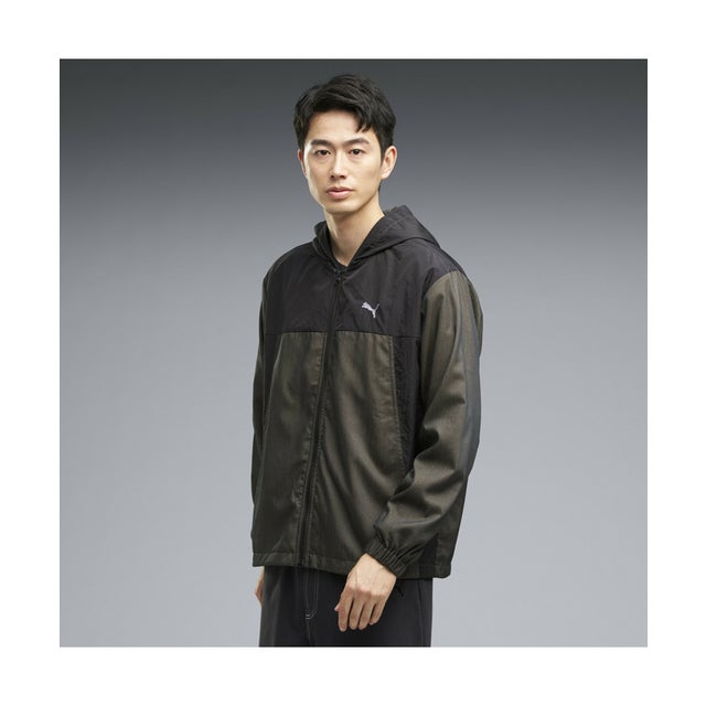 メンズ ESS エレベーテッド デニム ライク ウーブン ジャケット ESS ELEVATED DNM LIKE WV JKT （Black）
