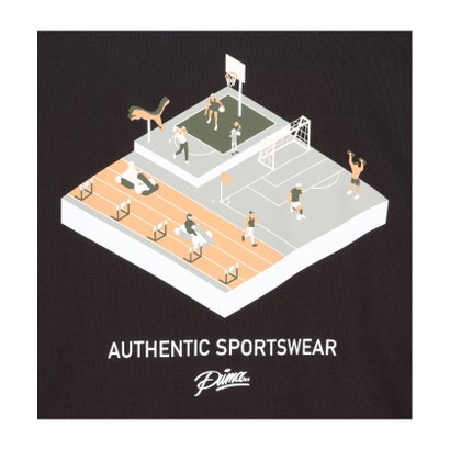 プーマ PUMA ESS ELEVATED MX グラフィッククルー  638540 （93 TOTALLYTAUPE）｜詳細画像