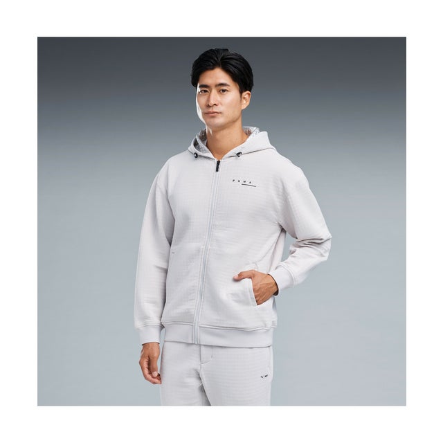 メンズ ゴルフ FOG ウォーム ジップ フーディ SWEAT ZIP HOODY JACKET （Platino Gray）