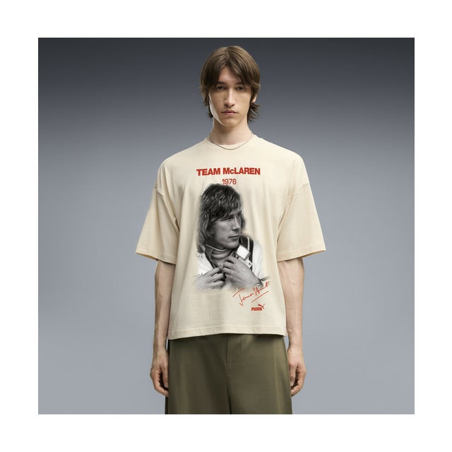 メンズ マクラーレン ジェームス ハント 半袖 Tシャツ 1 McLaren James Hunt Tee1 （Alpine Snow）