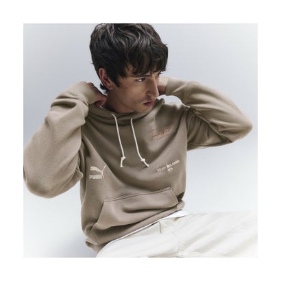 メンズ マクラーレン ジェームス ハント グラフィック フーディ McLaren James Hunt Hoodie （Titan Black）｜詳細画像