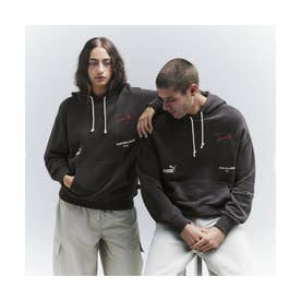 メンズ マクラーレン ジェームス ハント グラフィック フーディ McLaren James Hunt Hoodie （Titan Black）