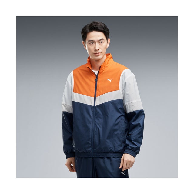 メンズ トレーニング ウーブン トリコット ラインド ジャケット WOVEN TRICOT LINED JKT 2 （Navy）