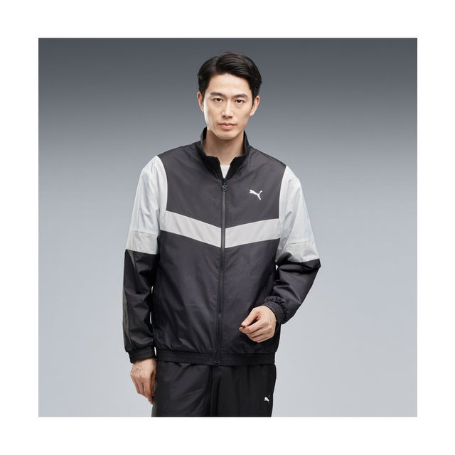 メンズ トレーニング ウーブン トリコット ラインド ジャケット WOVEN TRICOT LINED JKT 2 （Black）