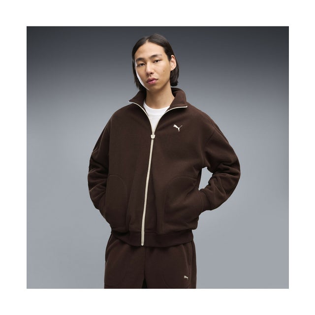 メンズ ESS エレベーテッド リラックスド ウィンタライズド トラックジャケット ESS ELEVATED Relaxed Winteri （Chocolate Fondue）