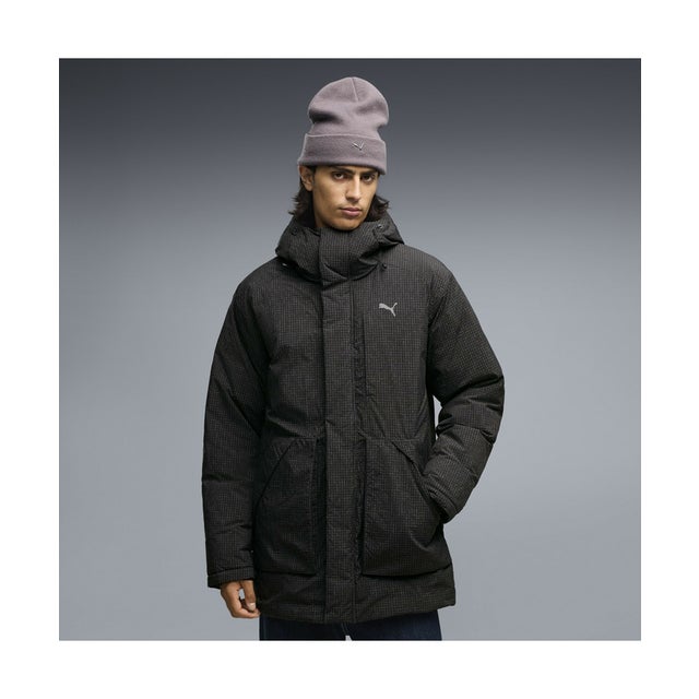 メンズ プロテクティブ フーデッド ダウン ジャケット Protective Down Parka M （Black）