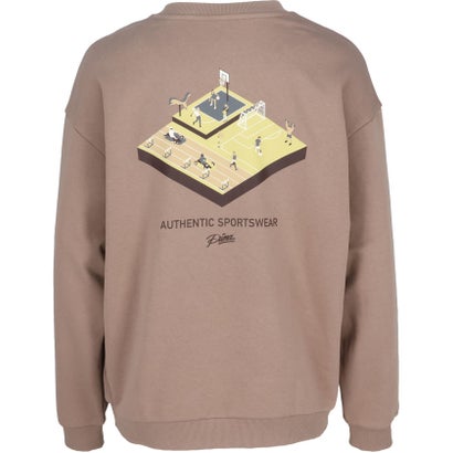 プーマ PUMA ESS ELEVATED MX グラフィッククルー メンズ トップス 長袖 トレーナー スウェット 吸水速乾 クルーネック リラックス （03 MEDIUMGRAYHEATHER）｜詳細画像