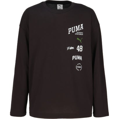 プーマ PUMA ESS ELEVATED MX ロゴ LS T シャツ  638526 （04 LIGHTGRAYHEATHER）｜詳細画像
