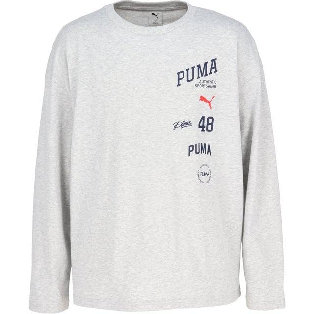 ESS ELEVATED MX ロゴ LS T シャツ  638526 （04 LIGHTGRAYHEATHER）