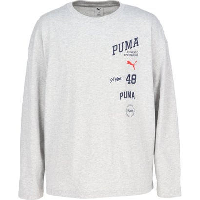 プーマ PUMA ESS ELEVATED MX ロゴ LS T シャツ  638526 （01 PUMABLACK）｜詳細画像
