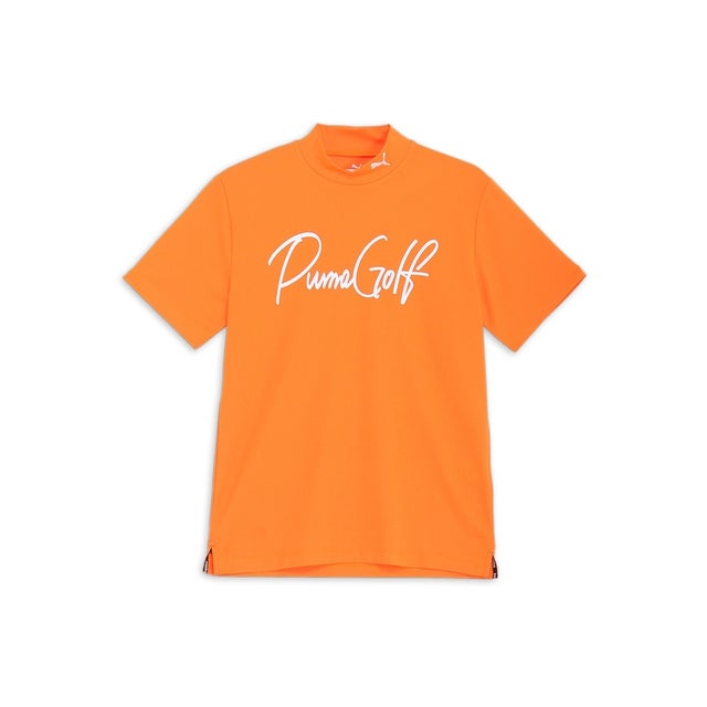 /メンズ/ゴルフ ストレッチカノコPGロゴモックネックS/S （RICKIE ORANGE）