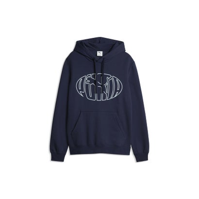メンズ ESS ELEVATED パフ フーディ FL ESS ELEVATED Puff Hoodie FL （PUMA Navy）｜詳細画像