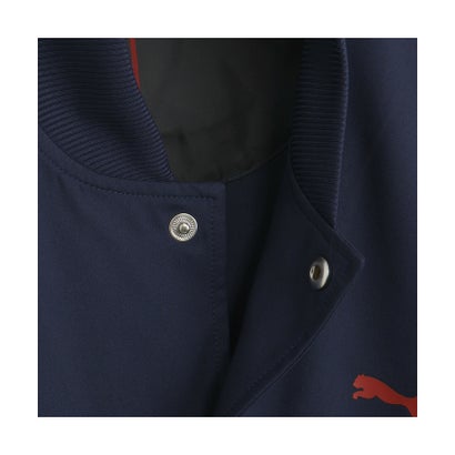 プーマ PUMA メンズ ESS ELEVATED タータン AOP ボンバー ジャケット ESS Elevated Tartan Jacket （PUMA Navy）｜詳細画像