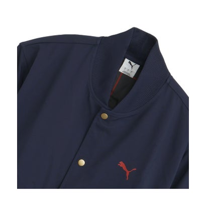 プーマ PUMA メンズ ESS ELEVATED タータン AOP ボンバー ジャケット ESS Elevated Tartan Jacket （PUMA Navy）｜詳細画像