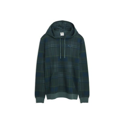 メンズ ESS ELEVATED タータン AOP フーディ ESS Elevated Tartan Hoodie （Herb Garden）｜詳細画像