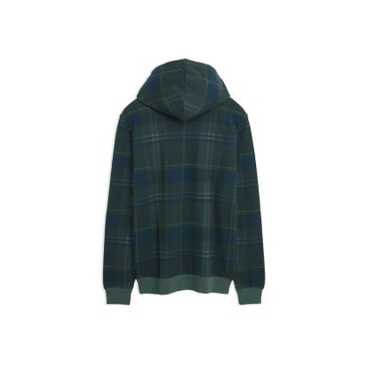 メンズ ESS ELEVATED タータン AOP フーディ ESS Elevated Tartan Hoodie （PUMA Navy）｜詳細画像