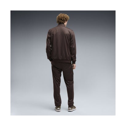 メンズ エンボスド ポリ スーツ 上下セット Embossed Poly Suit （Chocolate Fondue）｜詳細画像