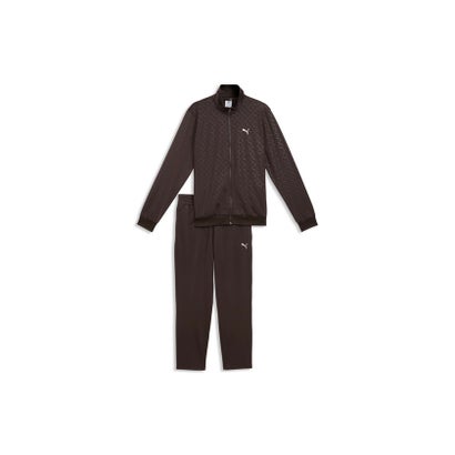 メンズ エンボスド ポリ スーツ 上下セット Embossed Poly Suit （PUMA Black）｜詳細画像