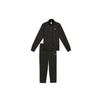 メンズ エンボスド ポリ スーツ 上下セット Embossed Poly Suit （PUMA Black）｜詳細画像
