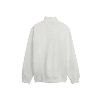 メンズ ESS エレベーテッド シャイン ハーフジップ スウェット 裏起毛 ESS ELEVATED SHINE Half Zip （White Glow Heather）｜詳細画像