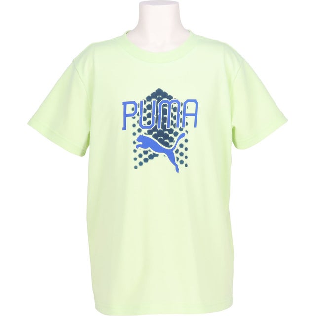 ACTIVE SPORTS ポリ グラフィック Tシャツ こども キッズ ジュニア 半袖 トップス 学校 登校 通学 小学生 中学生 ラン （38 APPLESPRITZ）