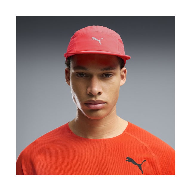 ユニセックス ESS ランニング 5 パネル キャップ ESS RUNNING 5 Panel Cap （Ultra Red）