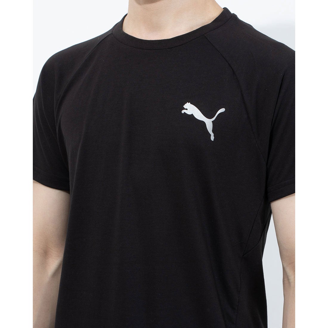 プーマ PUMA 半袖機能Tシャツ EVOSTRIPE Tシャツ 588909 （ブラック） -靴＆ファッション通販 ロコンド〜自宅で試着、気軽に返品