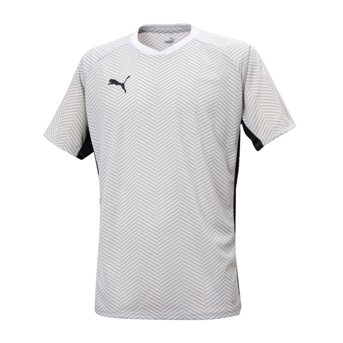 プーマ サッカーウェア プラクティスシャツ 半袖 メンズ FUSSBAL HYBRID AOP 半袖Tシャツ 658015-03 PUMA