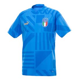 
         イタリア代表 2022 ホーム プレマッチ シャツ 半袖(ブルー)