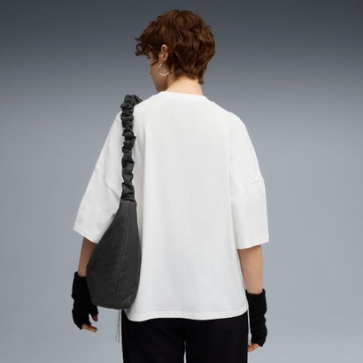 DARE TO オーバーサイズド ルーシュド Tシャツ（DARE TO OVERSIZED RUCHED TEE） （PUMA White）｜詳細画像