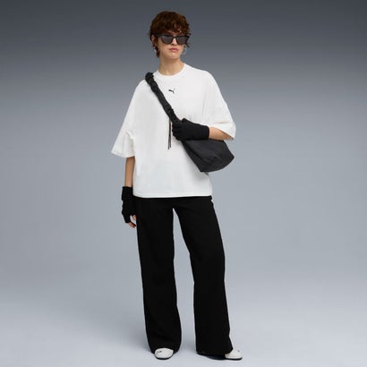 DARE TO オーバーサイズド ルーシュド Tシャツ（DARE TO OVERSIZED RUCHED TEE） （PUMA White）｜詳細画像