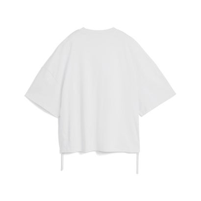 DARE TO オーバーサイズド ルーシュド Tシャツ（DARE TO OVERSIZED RUCHED TEE） （PUMA White）｜詳細画像