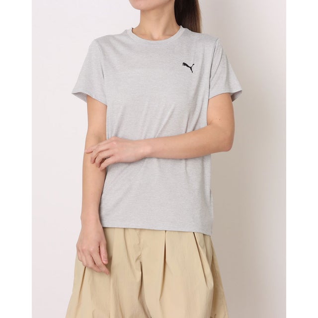 レディース 半袖機能Tシャツ W TAD ESS HEATHER Tシャツ_ 527331 （Light Gray Heather）