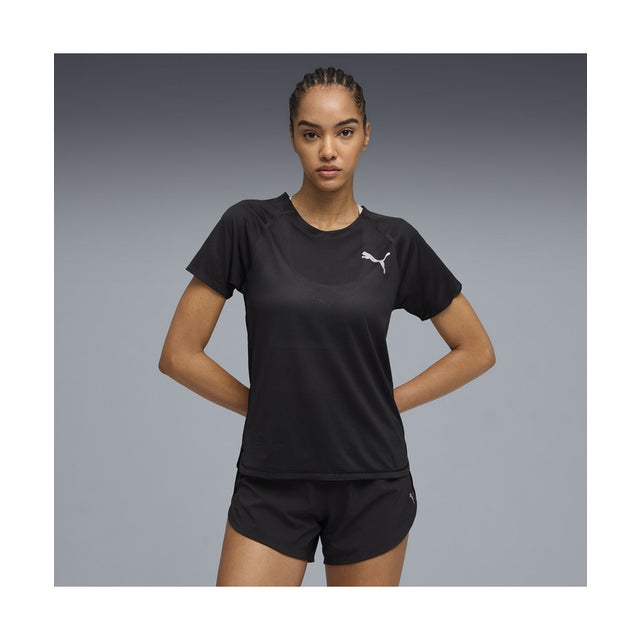 ウィメンズ ランニング ライトスピード 半袖 Tシャツ W LIGHTSPEED SS （Black）