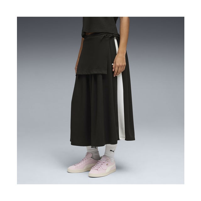ウィメンズ T7 ミディ プリーツ スカート T7 Midi Pleated Skirt （Black）