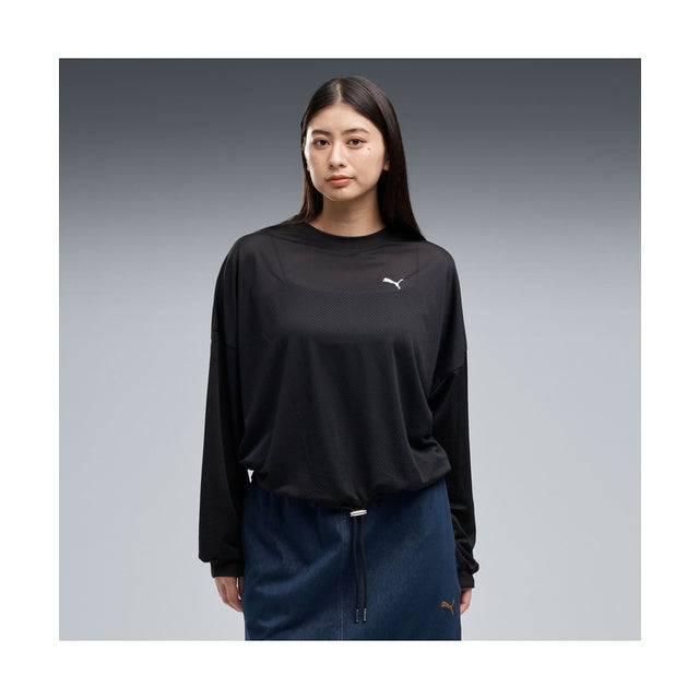 ウィメンズ ESS エレベーテッドメッシュ プルオーバー ESS ELEVATED MESH CREW （Black）