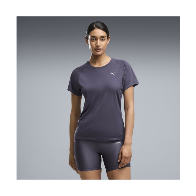 ウィメンズ ランニング ラン ヴェロシティ 半袖 Tシャツ RUN  VELOCITY TEE W (POLY) （Inky Depths）