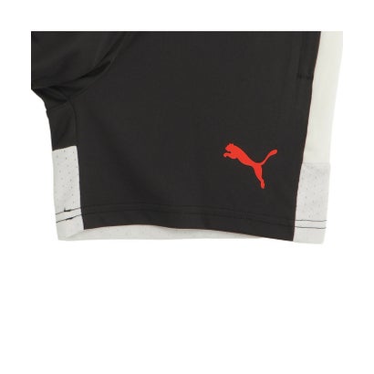 キッズ サッカー INDIVIDUALLIGA トレーニング ショーツ 120-160cm IndividualLIGA TRG Shorts Jr （PUMA Black-Ultra Red-Sugared Almond）｜詳細画像
