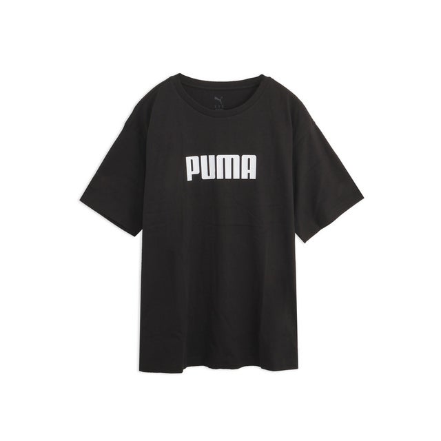 ウィメンズ ESS ロゴ リラックスド 半袖 Tシャツ ESS Logo Relaxed Tee （Black）