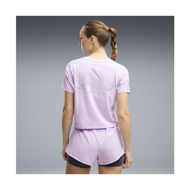ウィメンズ ランニング ブライトストライド クラウドスパン 半袖 Tシャツ W BRIGHTSTRIDE Cloudspun Tee （Light Lavender）