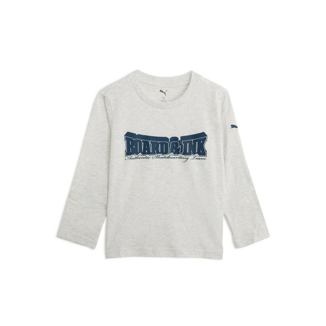 ボーイズ ミッド90S 長袖 Tシャツ 120-160cm MID90S LS TEE （White Glow Heather）